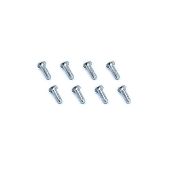 チタンフラットボタンヘッドスクリュー 3x10mm(8pcs) [TTH050310]