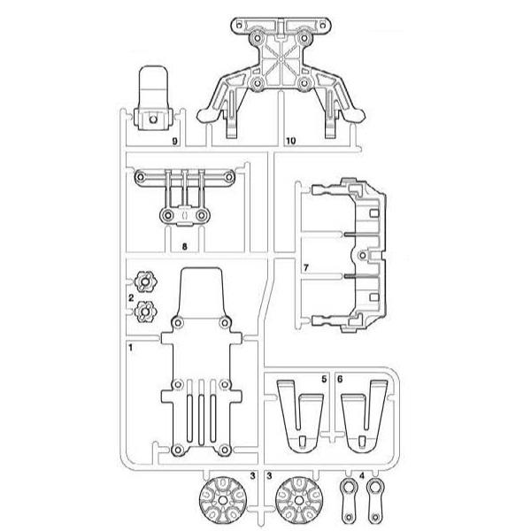 ホーネットEVO Eパーツ(黒/リヤバルク) ※アフターパーツ※ [19007703]
