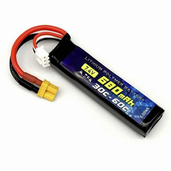 SFA 7.4V680mAh30-60C Sショートスリム(XT30Uコネクタ) [SA-B050X...