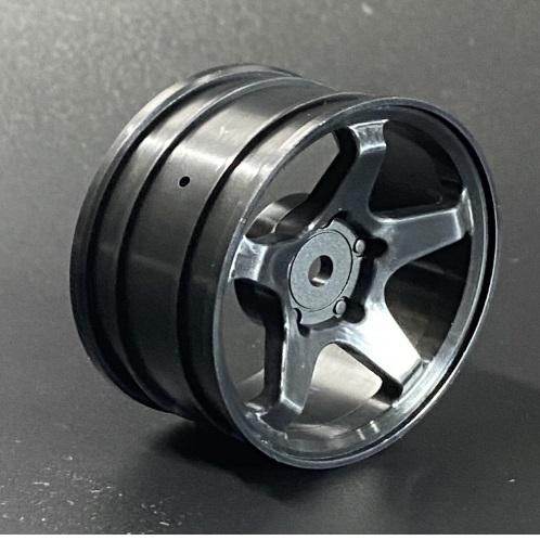 1/10Mシャーシ用60サイズM47ホイール 2個入り 5スポークホイール(ブラック) [35406...