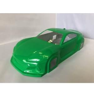 Mシャーシ用 NewBRZ R/Cカーコンセプトボディ プリント済み(グリーン) /適合ホイールベー...