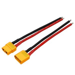 XT60コネクター14AWG10cm付 (オス/メス各1pc) [EG-3927-60U-14W-S]]｜superrc