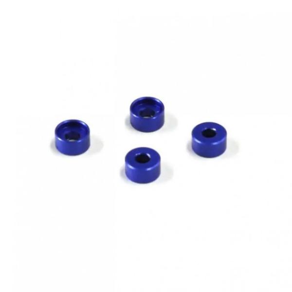 アルミフリクションマウントカラー(2.5mm/ブルー/4pcs) [MZW418-25B]