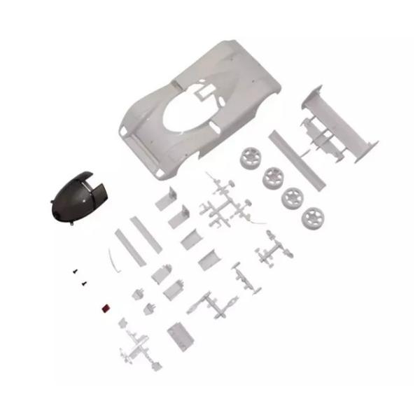 JAGUAR XJR-14 ホワイトボディセット(未塗装/RWDホイール付) [MZN239]