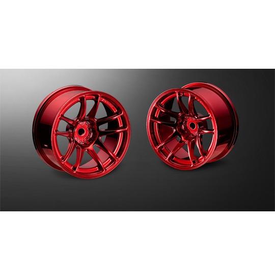 VALINO N820S ホイール R-SPEC 26mm BBメッキレッド/OFF+7 2pcs ...