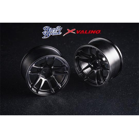 VALINO N820S アルミホイール 26mm ブラックアルマイト OFF+7 2pcs [BB...