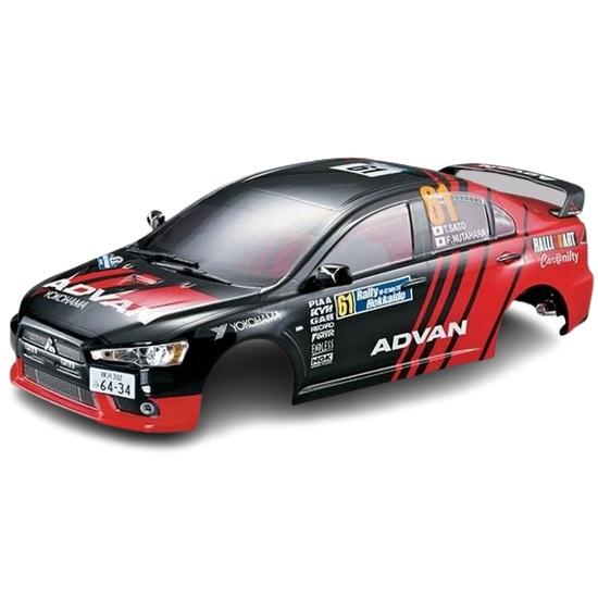 ミツビシLANCER EV X塗装済ボディ(ラリーレーシング) [48002]