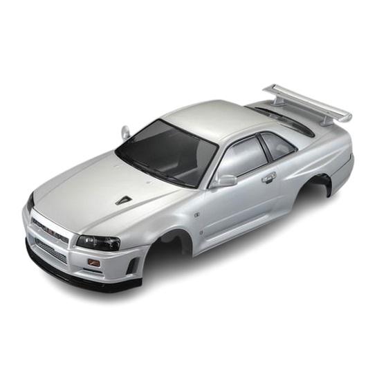 NISSANスカイラインBNR34塗装済ボディ(パールホワイト) [48644]