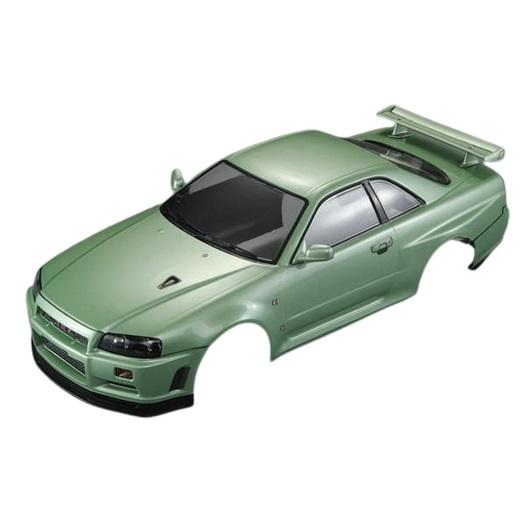 NISSANスカイラインBNR34塗装済ボディ(シャンパングリーン) [48646]