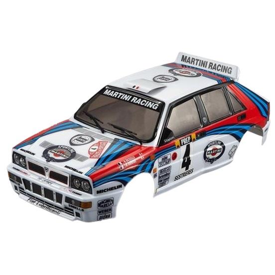 ランチアデルタHFインテグラーレ塗装済ボディ(ラリーレーシング) Precut for LC rac...