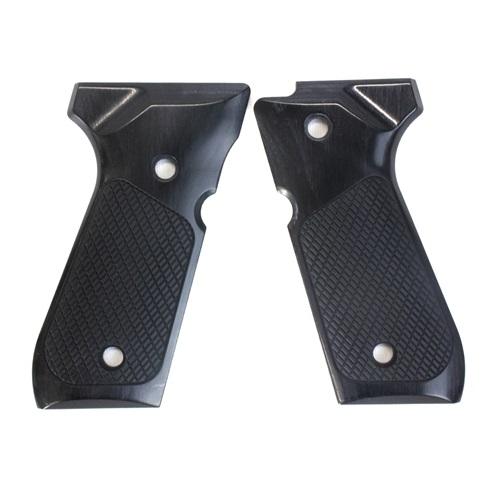 ウッドグリップ/U.S.M9/M9A1/チェッカー/ブラック [AWG-1416]