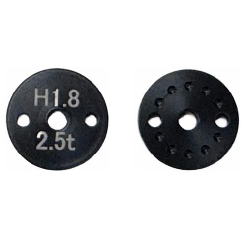 とりおんシャフト用穴空きピストンφ1.8mmx2穴 2.5mm厚 ヨコモバギー用 [TE-25182...