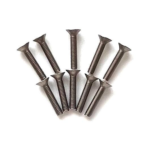 SPRING TITANIUM SCREW(Flat Head 3mm x 15mm 10pic) ...