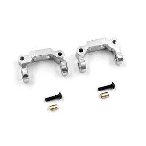 TA02用フロントリアアルミナックル、フロントCハブ、ワイドサスアーム、6角ハブ アルミフロントCハブ(TA01/02/DF01用) 2個入 [XS-TA29146SV