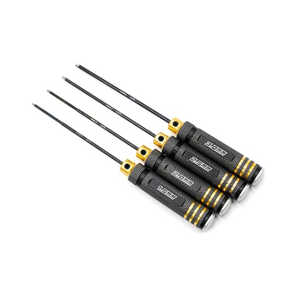 アルミHEXドライバーセット(1.5/2.0/2.5/3.0mm) ブラック/ゴールド [YT-01...