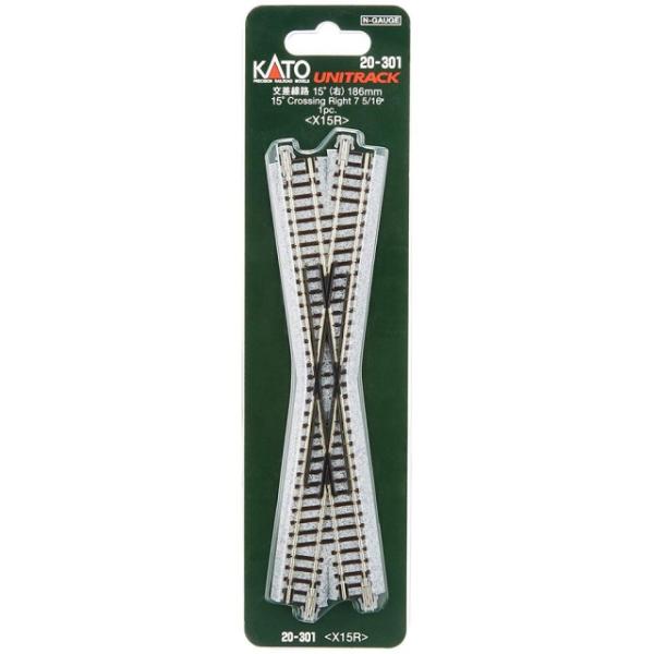 交差線路15°(右) 186mm <X15R>(1pc) [20-301]