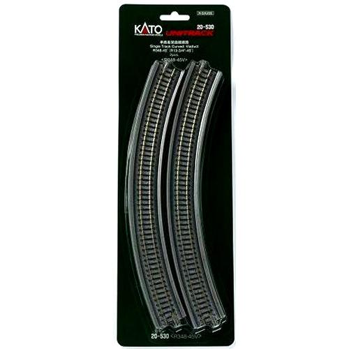 単線高架曲線線路 R348-45° <R348-45V>(2pcs) [20-530]
