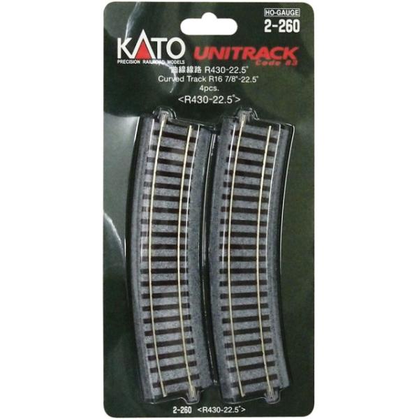 曲線線路 R430-22.5° <R430-22.5°>(4pcs) [2-260]