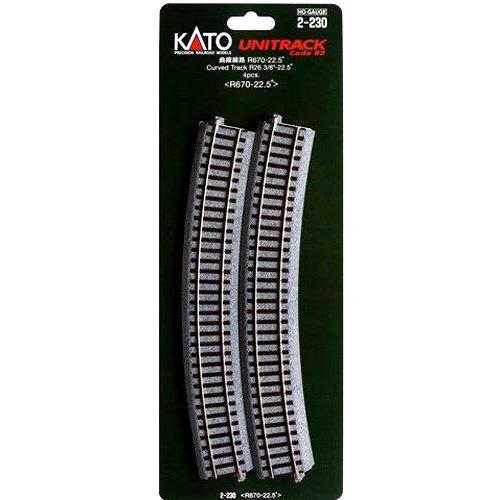曲線線路 R670-22.5° <R670-22.5°>(4pcs) [2-230]