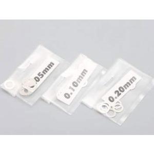 Φ5.0 ステンレス製スペーサーシム(0.05/0.10/0.20mm 各10枚入) [ZC-S50...