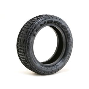 デンドロイド 2WDフロントタイヤ イエロー(エクストリームソフト) 1/10