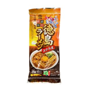 徳島ラーメン　徳島らーめん　徳島拉麺　コクうま　八百秀　２人前　二人分　豚骨　とんこつ　トンコツ　特注醤油使用　中華そば 4903118299891　濃厚美味｜superseven