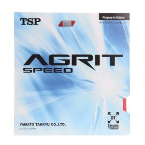 ティーエスピー卓球ラバー アグリット スピード 赤 裏ソフト 20046