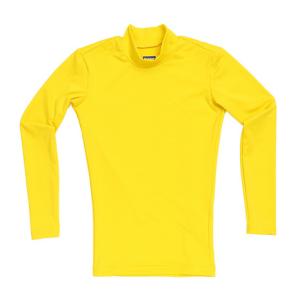 デュアリグ サッカー ジュニア インナー ストレッチハイネックシャツ 742D6ES2981 黄色 アンダー シャツ 長袖