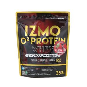 イズモ（IZMO）（メンズ、レディース）O2 プロテイン ホエイ100 乳酸菌 マルチビタミン配合 ヴィニトロクス配合 ストロベリー風味 350g 約18食入｜supersportsxebio