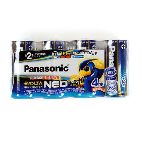 パナソニック（Panasonic）（メンズ、レディース、キッズ）乾電池 エボルタ ネオ 単2形 4本...