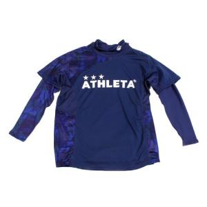 アスレタ サッカー ウェア 半袖 ジュニア プラクティスシャツインナーセット 2299J NVY フットサルウェア