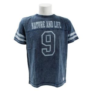 エルケクス Tシャツ メンズ 半袖 SLUB FOOTBALL 863EK9FQ9395LBLU カットソー オンライン価格