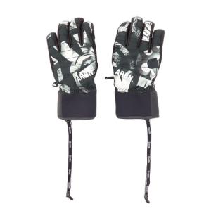 エアボーンスノーボード グローブ メンズ プリント 5本指 ABG9122 LOGO-BLK 手袋