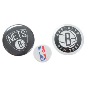 エヌビーエー（NBA）（メンズ、レディース、キッズ）NBA缶バッチ ブルックリン・ネッツ NBA32712