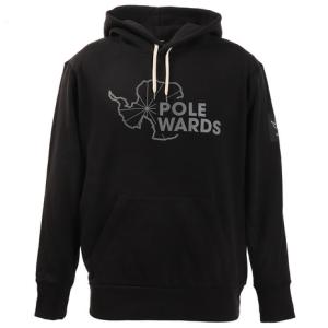 POLEWARDSパーカー メンズ トレーナー スウェット クルーネックパーカー メンズ PW22JM11 BLK