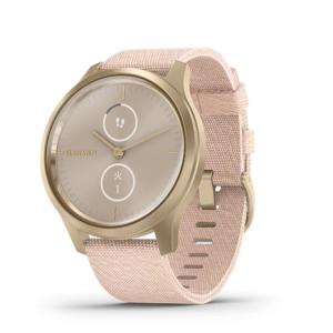 ガーミン（GARMIN）（メンズ、レディース）vivomove Style Blush Pink Nylon / Light 010-02240-72