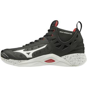 ミズノ（MIZUNO）（メンズ、レディース）バレーボールシューズ ウェーブモーメンタム MID V1...