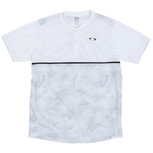 オークリー テニス Tシャツ メンズ 半袖 Slant Graphic Henry 1.0 FOA400857-100