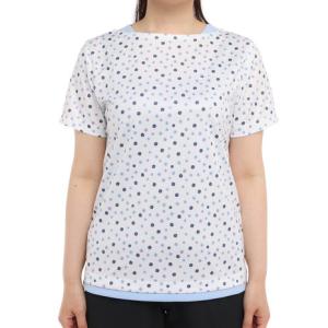 ウィッテム（HUITIEME） テニス Tシャツ レディース 半袖 プリンテッド HU20S03LS733007WHT 【吸汗速乾/UVカット】 （レディース）