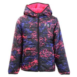 アンダーアーマー Ran Camo リバーシブルパフ 中綿フルジップフーディ 1316529 BLK/PTP