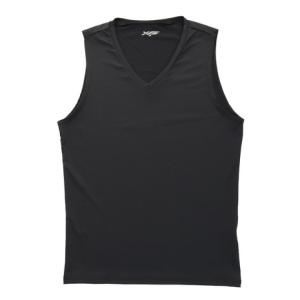 エックスティーエス バスケットボールウェア メンズストレッチ Vネックノースリーブ 751G6ES3522 BLK