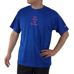エックスティーエス ドライプラス 文字入りTシャツ 740G0ES8863 BLU 卓球ウェア