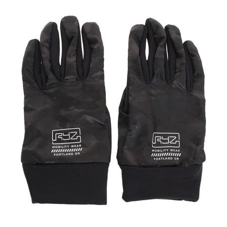 ライズ（RYZ）（メンズ）手袋 フィールドグローブ 900R0SN3019 BLK ブラック 防寒 ...
