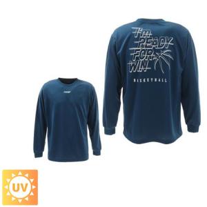 エックスティーエス ドライ 吸汗速乾 Im ready for win 長袖Tシャツ 751G0ES1617 BLU バスケットボールウェア