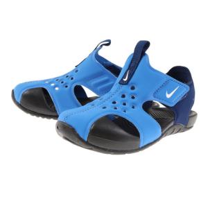 ナイキ（NIKE）（キッズ）ジュニアサンダル サンレイ プロテクト 2 TD ブルー 943827-403 スポーツ シャワサン プール ビーチ レジャー 面ファスナー 軽量｜supersportsxebio