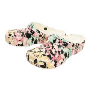 クロックス（crocs） サンダル ぺたんこ クラシック タイダイ クロッグ M/White DIS206479-928 （メンズ、レディース）