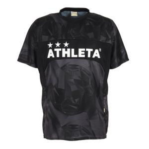アスレタ サッカーウェア メンズ Tシャツ ニットメッシュプラクティスシャツ 2343 BLK