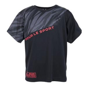 ジローム ドライ 吸汗速乾 UVカット ジュニア 半袖メッシュTシャツ 865GM1CD6682 BLK