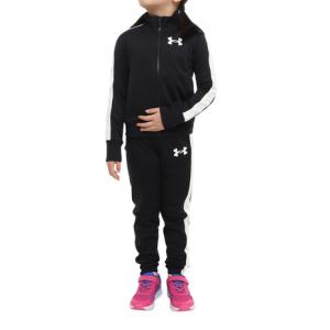 アンダーアーマー（UNDER ARMOUR）（キッズ）ガールズ ジャージ 上下セット ニット トラックスーツ 1363380 002