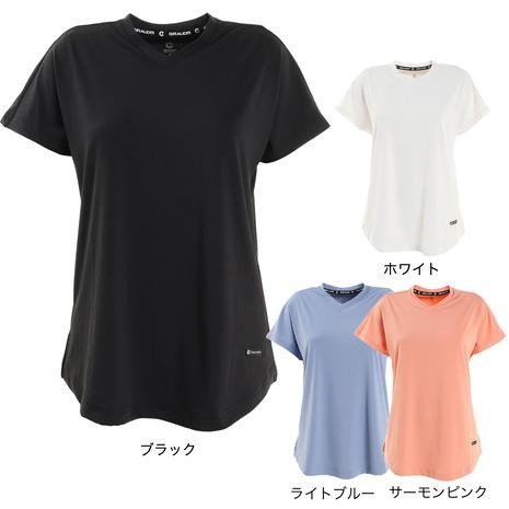 ジローム（GIRAUDM）（レディース）Tシャツ レディース 半袖 ドライプラス シャインブロック ...